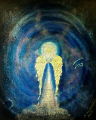 La Anunciación - Mystical Radiance and Divine Intervention Captured on Canvas!