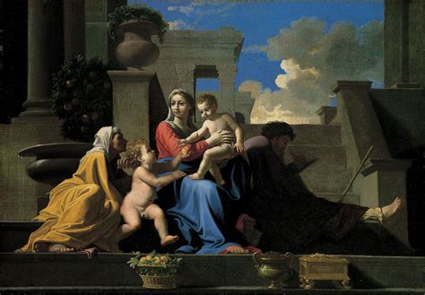 “The Holy Family on the Steps” -  A Renaissance Vision of Divine Love and Tenderness Explored Through Light and Shadow!